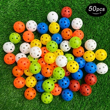 Crestgolf 50 Colored Golf Training Balls for Any Skill Level