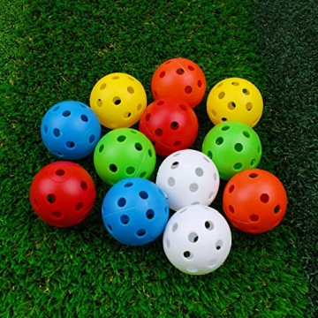 Crestgolf 50 Colored Golf Training Balls for Any Skill Level