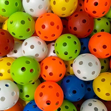 Crestgolf 50 Colored Golf Training Balls for Any Skill Level