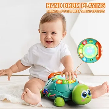 Letapapa Musical Turtle Toy for Baby Play and Learning