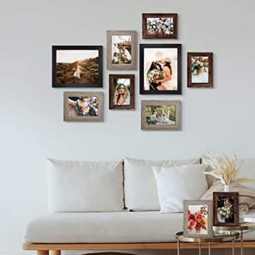 LUCKYLIFE Picture Frame Set - 10-Pack Gallery Frames