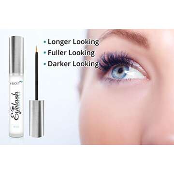 Eyelash Growth Serum By Honu - Lash Growth Serum For Fuller & Thicker Lashes & Brows - Supports Eyel...