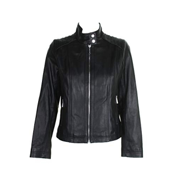 Stylish MICHAEL Michael Kors Women's Black Leather Jacket
