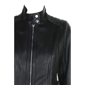 Stylish MICHAEL Michael Kors Women's Black Leather Jacket