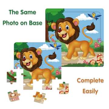 Puzzles for Kids Ages 3-5 Toddler Wooden Toys Montessori Learning Education Preschool Sets Games for...