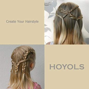 1500 HOYOLS Clear Elastic Hair Bands for All Hair Types