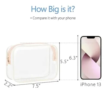 PACKISM Clear Toiletry Bag - TSA Approved Travel Organizer