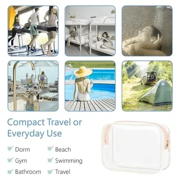 PACKISM Clear Toiletry Bag - TSA Approved Travel Organizer