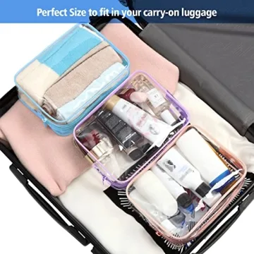 PACKISM Clear Toiletry Bag - TSA Approved Travel Organizer