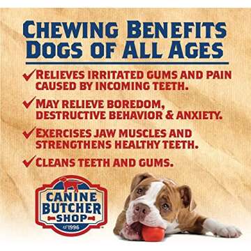 Canine Butcher Shop Chicken Feet Dog Treats, Raised & Made in USA (30-Pack), Dehydrated Chicken Feet, All Natural Dog Chews & Dog Snacks