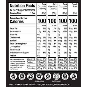 Better Than Coffee Energy Bars - Natural Caffeine Energy Bars - Gluten Free Energy Bars - Caffeinated Chocolate Bar - Hiking Bars - 100mg Caffeine Snack - Coffee Bar Variety Pack (12 Count)