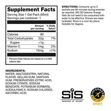 SiS GO Isotonic Energy Variety Pack, 2 Fl Oz (Pack of 6)