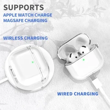 Veirrw Clear Case for AirPods 4 with Keychain