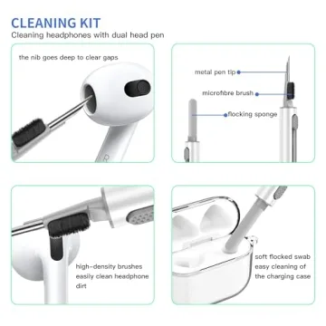 Veirrw Clear Case for AirPods 4 with Keychain