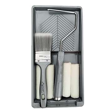Magimate Small Paint Roller Set with Short Nap Roller Covers, 2 inch Paint Brush and Mini Paint Tray...