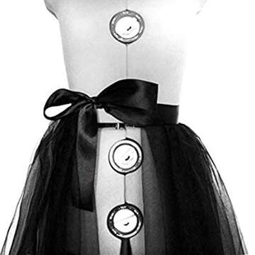 Springcmy Tulle Tutu Skirt for Bridal and Parties
