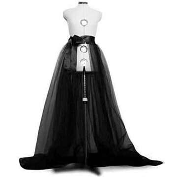 Springcmy Tulle Tutu Skirt for Bridal and Parties