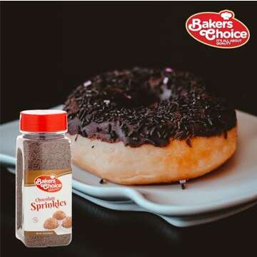 Bakers Choice Chocolate Sprinkles for Desserts and Ice Cream