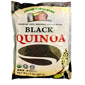 Premium 100% USDA Organic Whole Grain Black Quinoa - 2 lbs of Nutrient-Dense Goodness