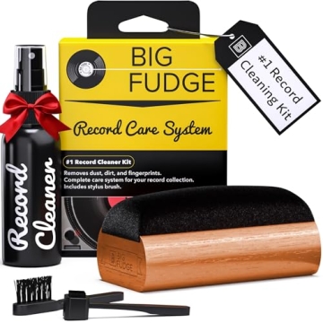 Big Fudge Vinyl Record Cleaning Kit - 4-in-1 Ultimate Care Solution for Vinyl Lovers