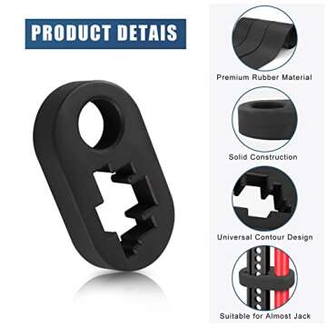 TaoTazon Handle Keeper, Rubber Hi Lift Jack Accessories, Rust-Resistant Hi-Lift Jack Handle Keeper, Upgrade Handle Bar Protector for High Lift Jack in Place