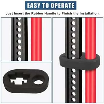 TaoTazon Handle Keeper, Rubber Hi Lift Jack Accessories, Rust-Resistant Hi-Lift Jack Handle Keeper, Upgrade Handle Bar Protector for High Lift Jack in Place