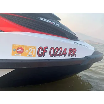STIFFIE 3" Boat & PWC Registration Decals - Custom Letters & Numbers