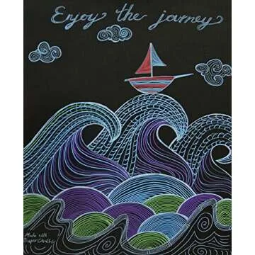 SuperChalks 3mm Fine Tip Color Liquid Chalk Marker Pens 8-Pack - ONLY SUITABLE FOR NON POROUS SURFACES