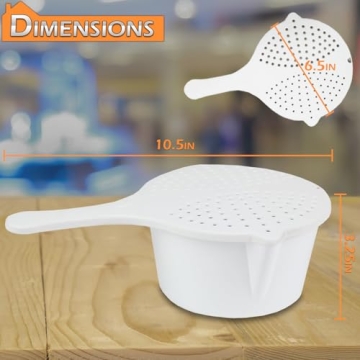 Home-X Microwave Cooking Pot with Strainer Lid - Fast, BPA-Free Cooking