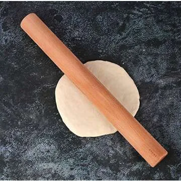 Etens Wooden Rolling Pin for All Dough Types, 17.3 Inches