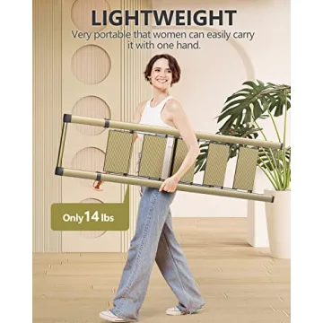 WOA WOA 5 Step Ladder Lightweight Anti-Slip Portable Gold