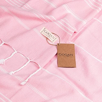 GOQAN Turkish Beach Towel Oversized Sand Free and Quick Dry