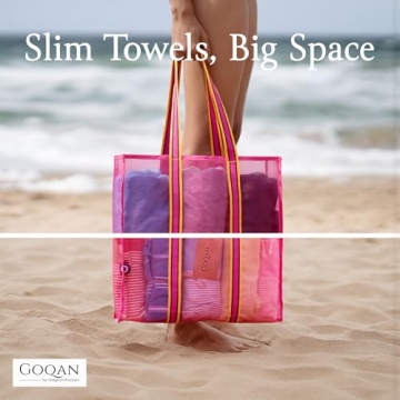GOQAN Turkish Beach Towel Oversized Sand Free and Quick Dry