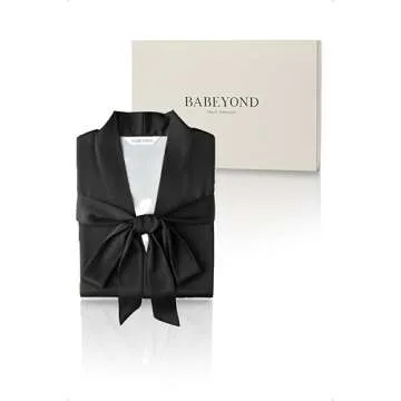 BABEYOND Floral Satin Kimono Robe for Bridesmaids & Parties