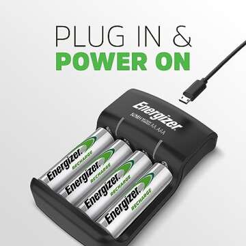 Energizer Recharge, Basic Charger for Rechargeable Batteries, 1 Count