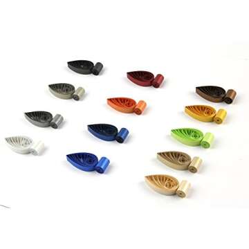 IMISNO Metallic Quilling Paper Set 5mm Width 780 Strips (13 Colors 54cm Length)