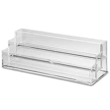 byAlegory Tiered Acrylic Eyelash Makeup Organizer | 3 Tiers (CLEAR)