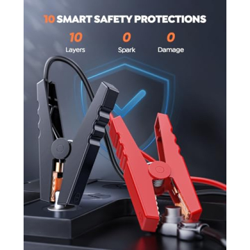 Portable Car Jump Starter with Air Compressor, TREKURE 150PSI 4000A Car Battery Jump Starter (All Gas/10L Diesel), 12V Jump Box Car Battery Jumper Starter Portable with LCD Display, Lights