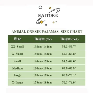 NAITOKE Animal Onesie Costume for Adults