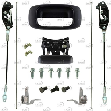 IAMAUTO 69953 Tailgate Hardware & Rebuild Kit Handle,Bezel,Latches,Cables,Rods etc. for 1999-2006 Ch...