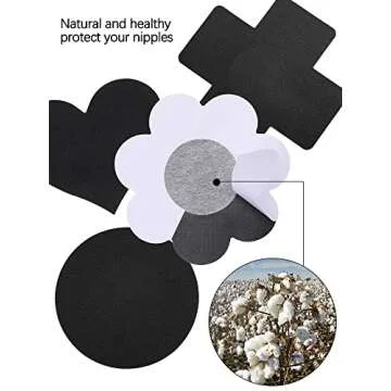 10 Pairs of Stylish Self-Adhesive Satin Nipple Pasties