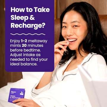 Neuro Melatonin 5mg Sleep & Recharge Mints (72 Pieces) - Fast Dissolve Melatonin Sugar Free Mints with Lemon Balm & Chamomile for Better Sleep - Calm Sleep Supplement for Adults - Night Berry Flavor