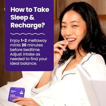 Neuro Melatonin 5mg Sleep & Recharge Mints (72 Pieces) - Fast Dissolve Melatonin Sugar Free Mints with Lemon Balm & Chamomile for Better Sleep - Calm Sleep Supplement for Adults - Night Berry Flavor