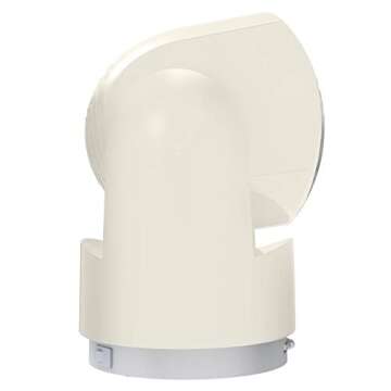 Vornado Flippi V10 Oscillating Compact Air Circulator Fan, Quiet Portable Fan for Office or Bedroom, Adjustable Head, 3 Speeds, Vintage White