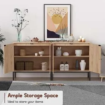 Stylish Rattan Sideboard Cabinet for Organized Living