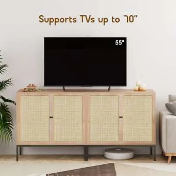 Stylish Rattan Sideboard Cabinet for Organized Living