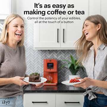 LĒVO II - Herbal Oil and Butter Infusion Machine - Botanical Decarboxylator, Herb Dryer & Oil Infuser - Mess-Free, Easy to Use - Make Infused Gummies, Brownies, Cookies & Other Treats (Licorice Black)