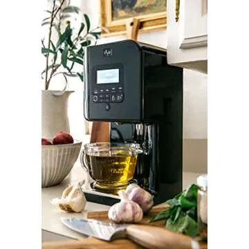 LĒVO II - Herbal Oil and Butter Infusion Machine - Botanical Decarboxylator, Herb Dryer & Oil Infuser - Mess-Free, Easy to Use - Make Infused Gummies, Brownies, Cookies & Other Treats (Licorice Black)