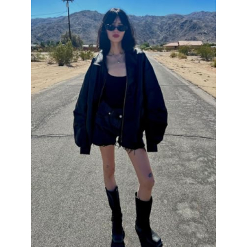 Aelfric Eden Retro Faux Leather Oversized Jacket