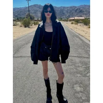 Aelfric Eden Retro Faux Leather Oversized Jacket